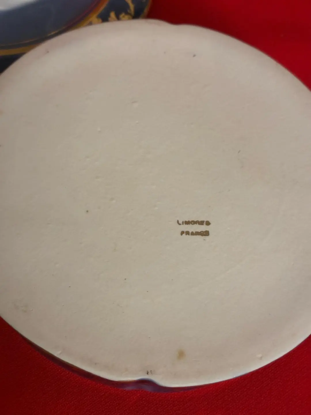 1930’lar Limoges France Cameo Cobalt Mavi Kapaklı Bombonier – Altın Yaldızlı Fransız Porseleni