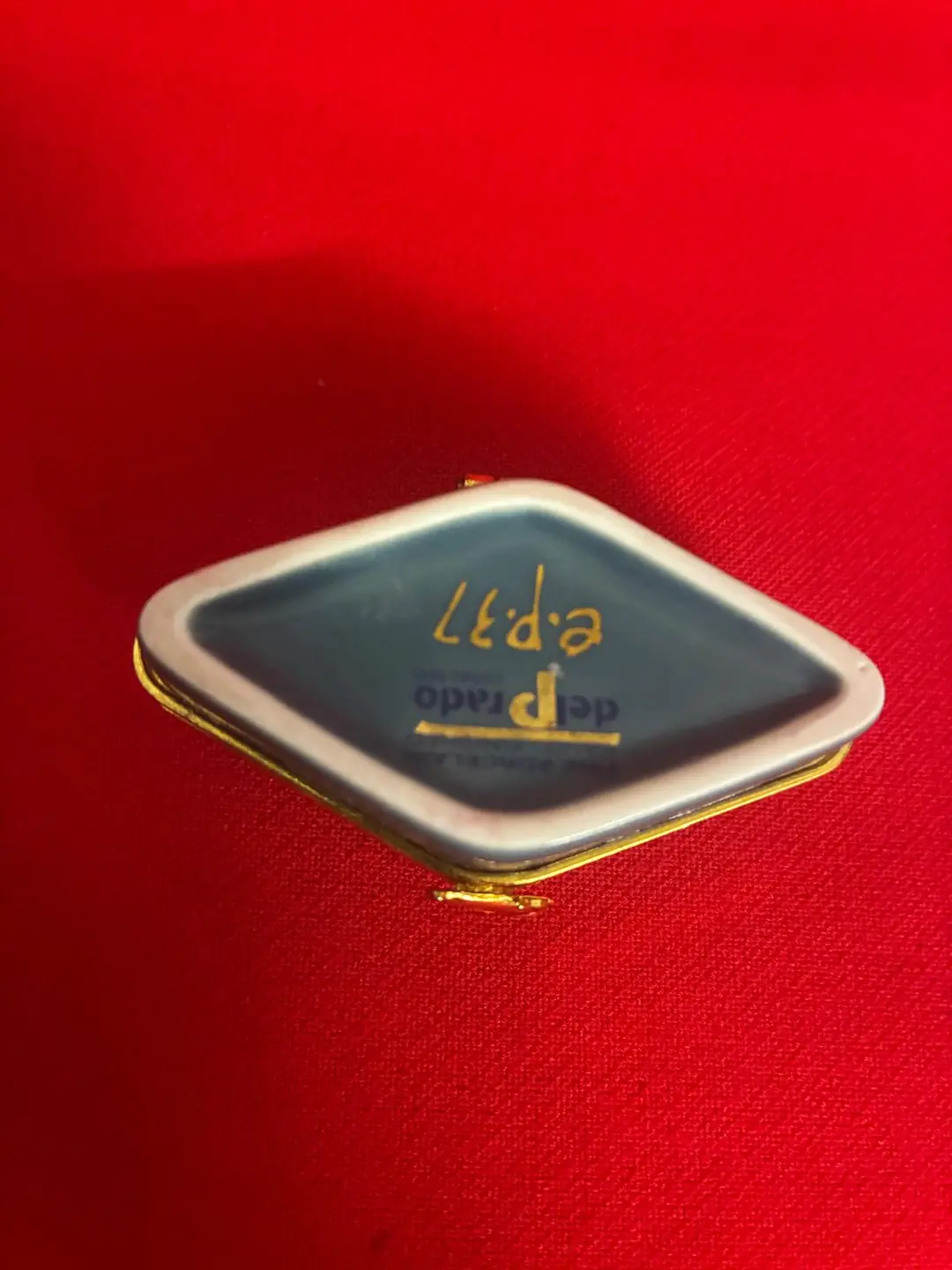 Del Prado Fine Porcelain Minyatür Bomboniere – Kuş Dekorlu – Metal Montürlü