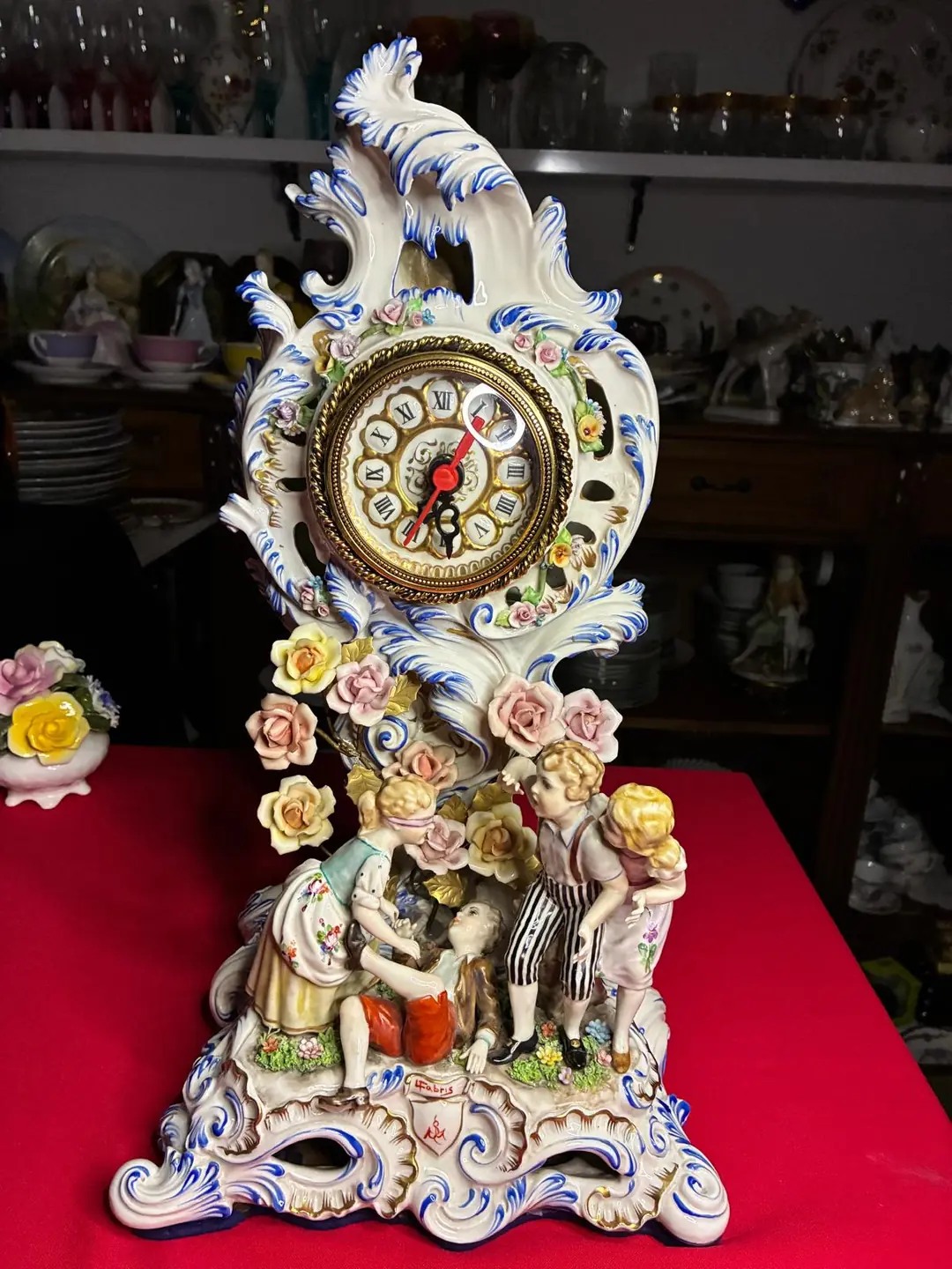 Fabris Rococo Stil Porselen Saat