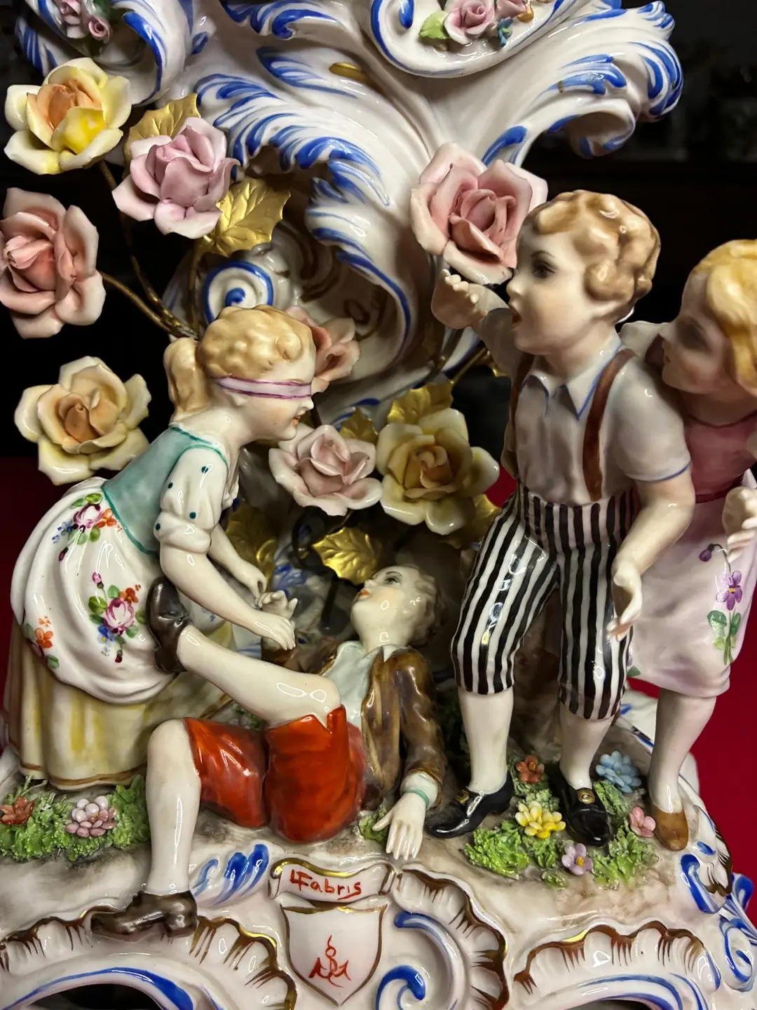 Fabris Rococo Stil Porselen Saat