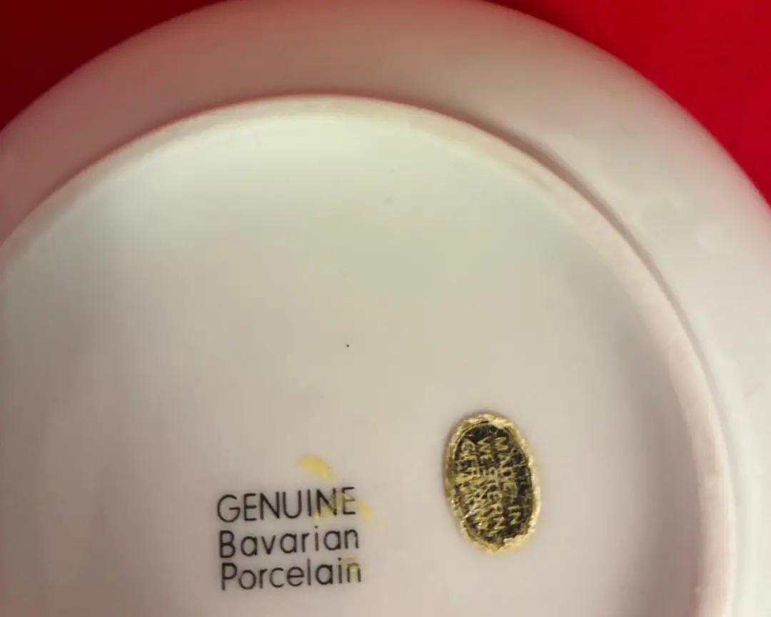 Genuine Bavarian Porcelain Bombonier – Çiçek Dekorlu