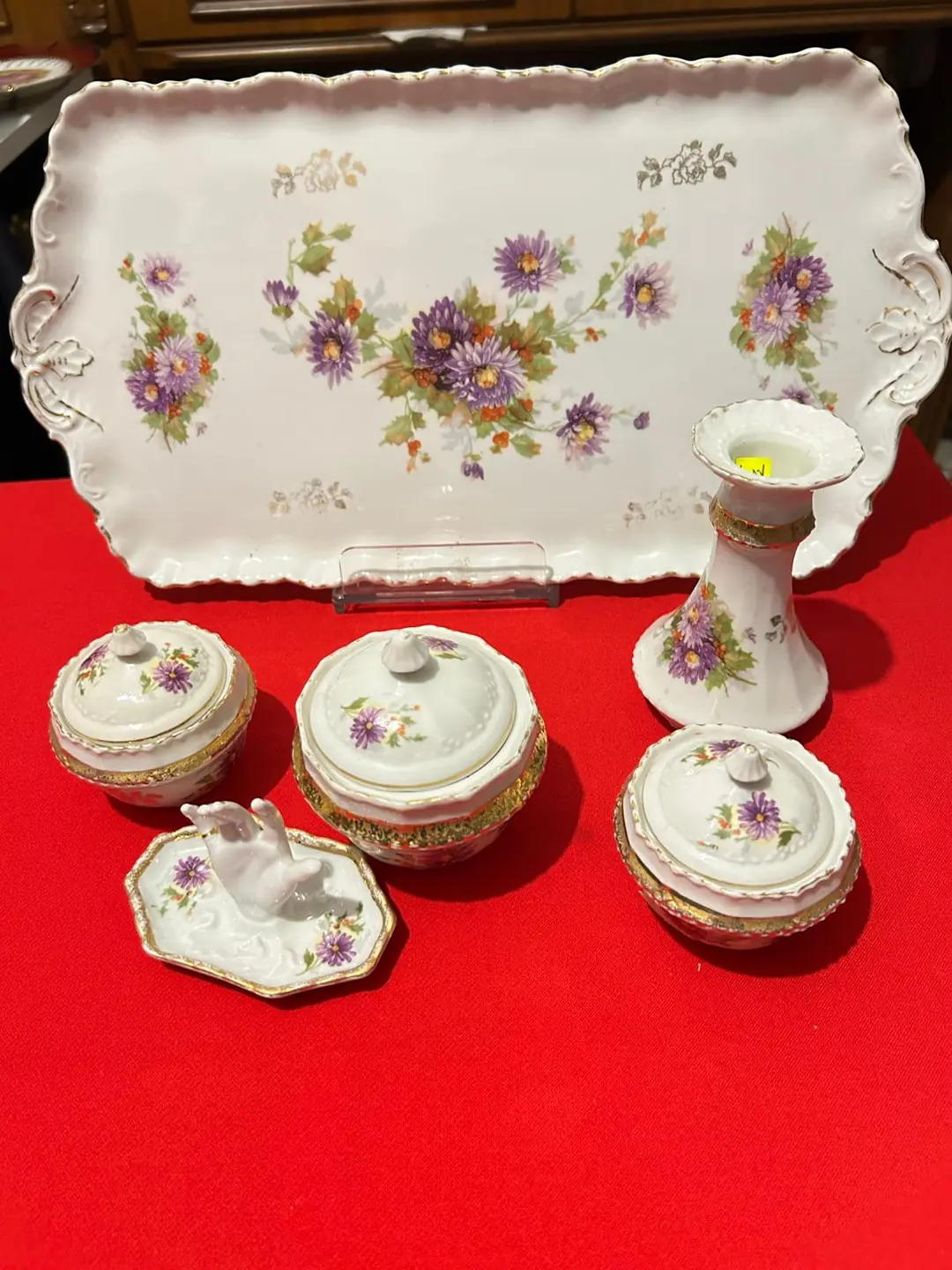 MZ Avusturya Porselen Makyaj Masası Set
