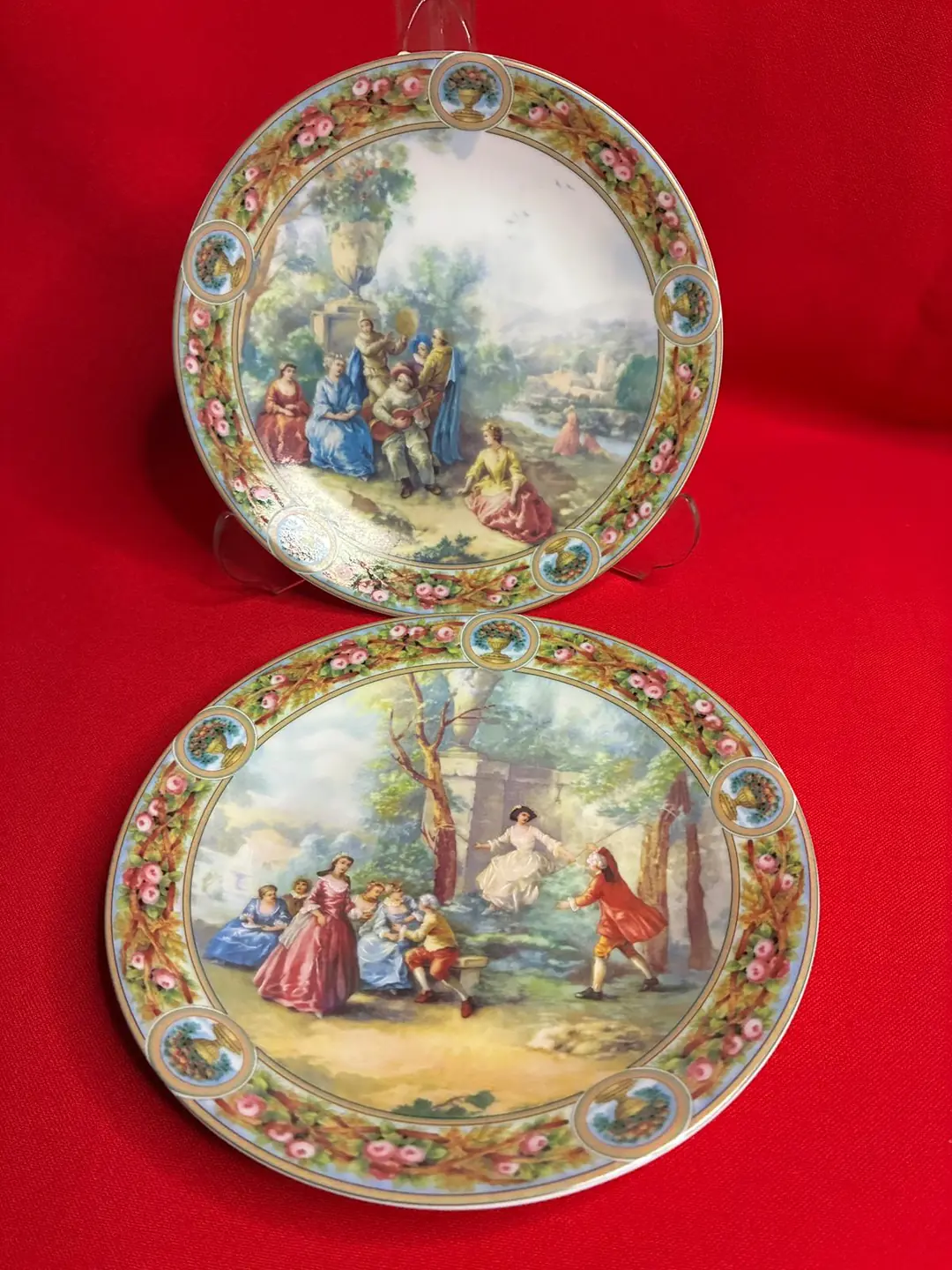 Romance Serisi – Limoges Fransa Üretimi Dekoratif Duvar Tabakları (20. yy)