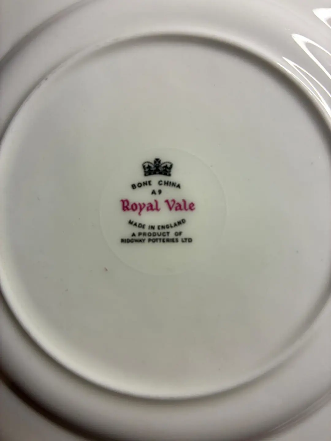 Royal Vale İngiliz Bone China Servis ve Pasta Tabağı Seti
