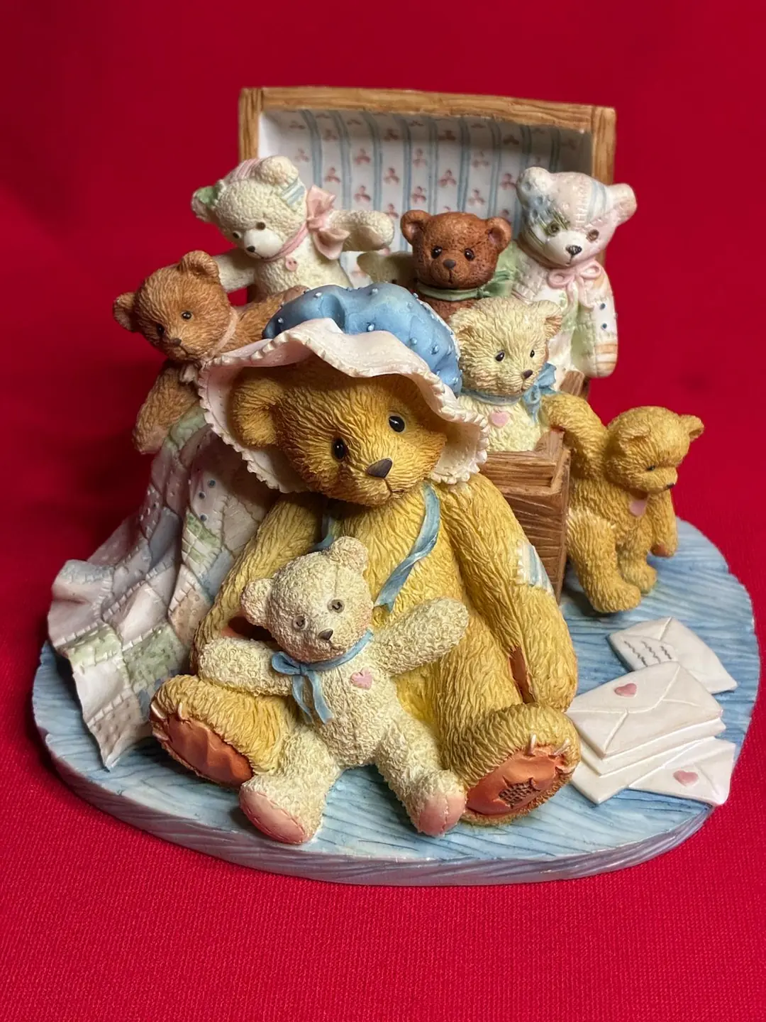 (Teddies) Enesco Cherished Teddies Tasha 1996 Limited Edition Ayıcık Ailesi Figürü