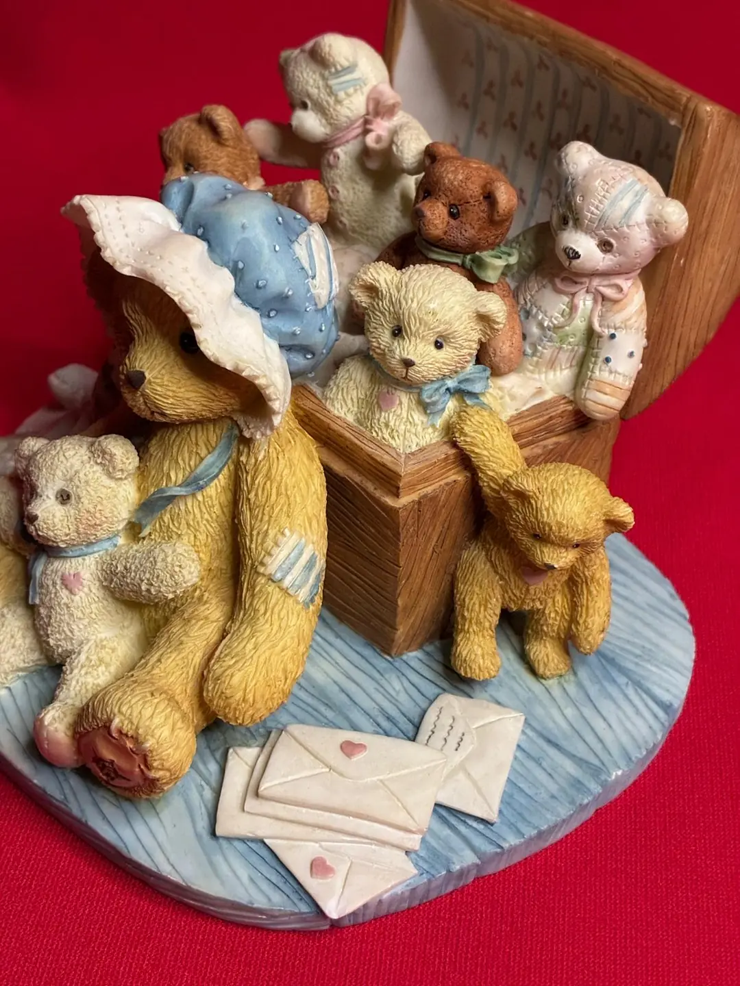 (Teddies) Enesco Cherished Teddies Tasha 1996 Limited Edition Ayıcık Ailesi Figürü