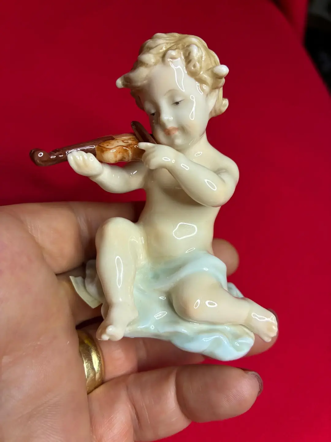 Unicorn Studio Fine Porcelain Müzisyen Melek Figür Seti (3’lü)